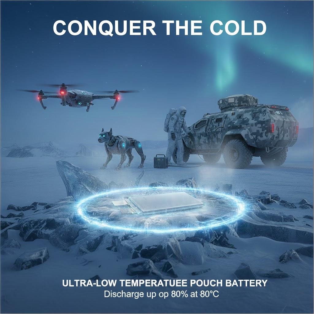 Pouch Ultra-Cryogenic Battery