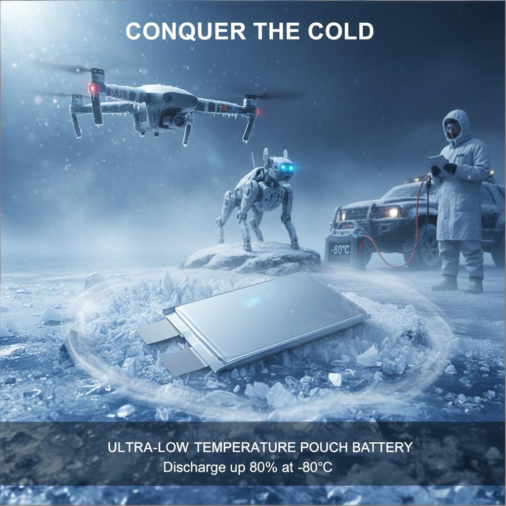 Ultra-Low Temperature Lithium Battery Supports -80-55 Degrees Battery Pack