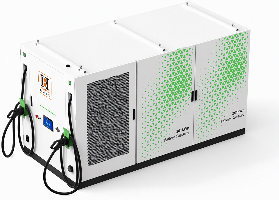Appearance of the mobile energy storage and charging integrated unit (dual-enclosure modular design, available in high-capacity configurations of 418 kWh/523 kWh)
